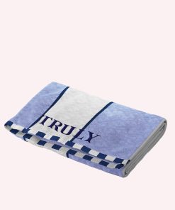 Blue Cotton Bath Towel